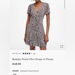 Madewell Brown and Cream Buttoned Sundress